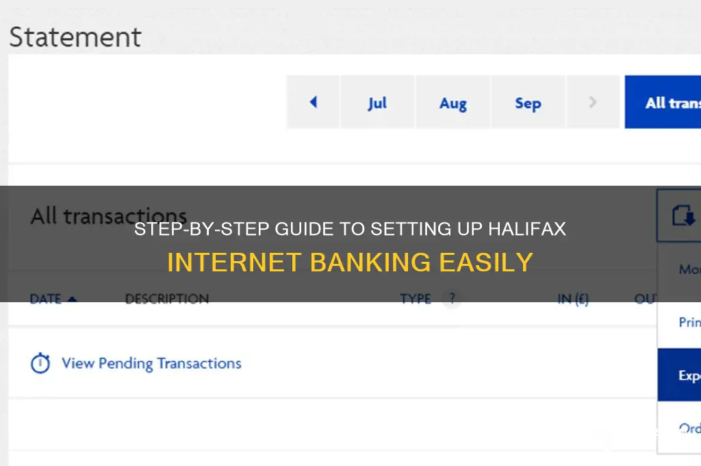 how to set up internet banking halifax