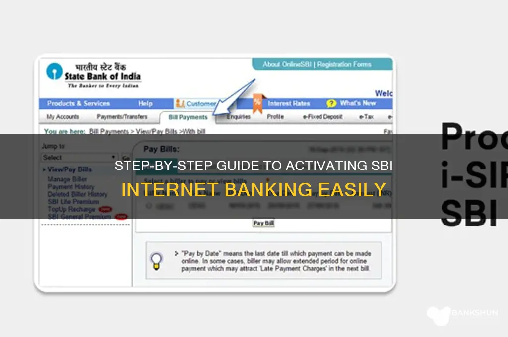 how to set up internet banking sbi