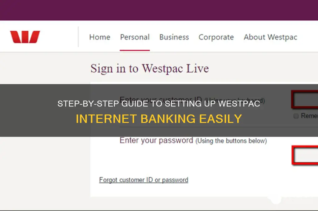how to set up internet banking westpac