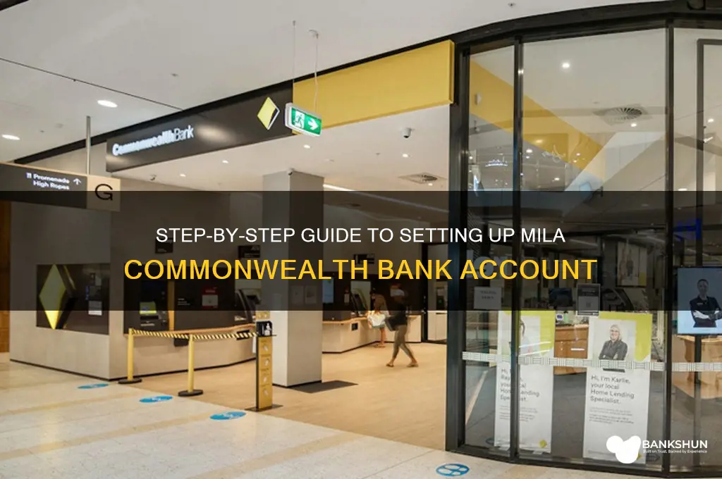 how to set up mila commonwealth bank