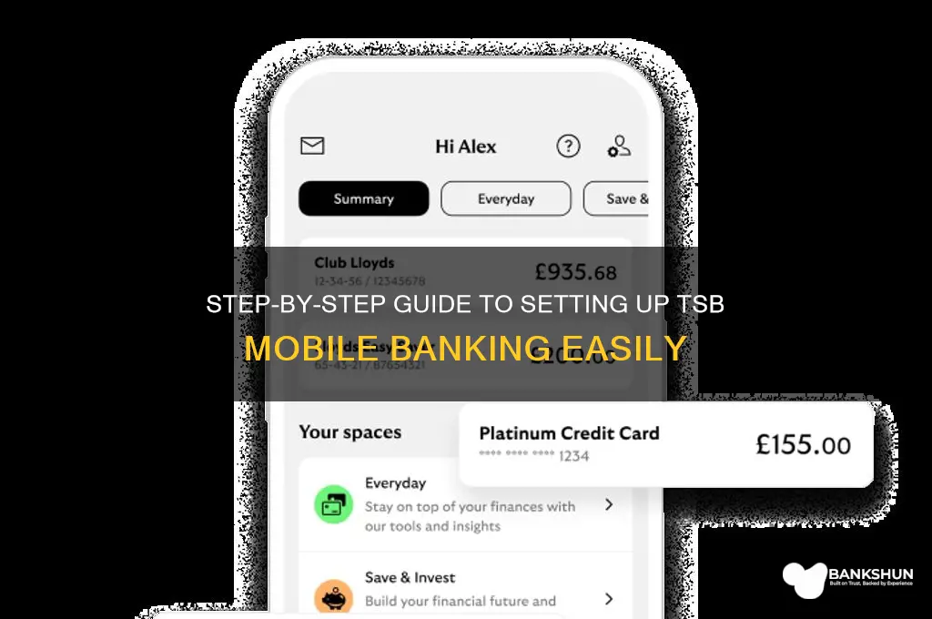 how to set up mobile banking tsb