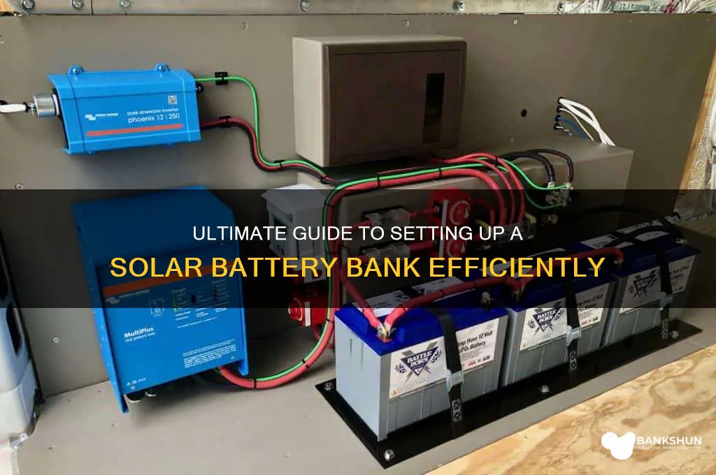 how to set up solar battery bank