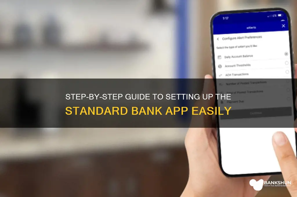 how to set up standard bank app