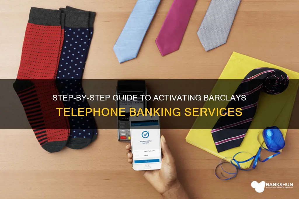 how to set up telephone banking barclays