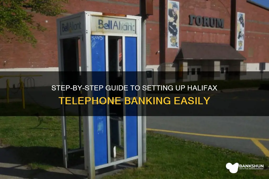 how to set up telephone banking halifax