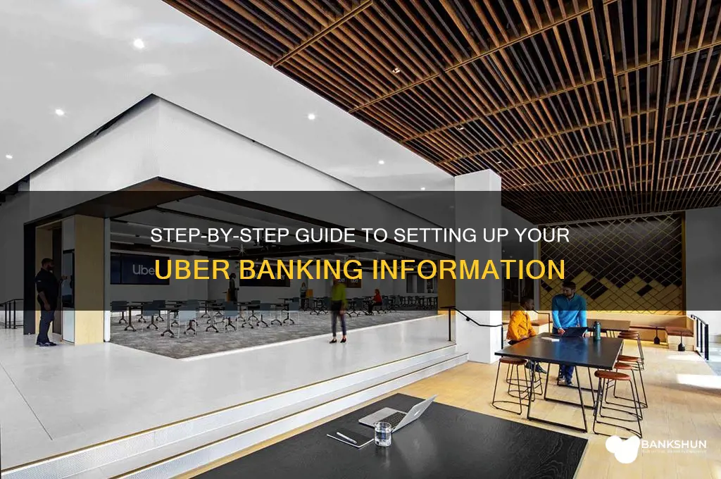 how to set up uber banking info