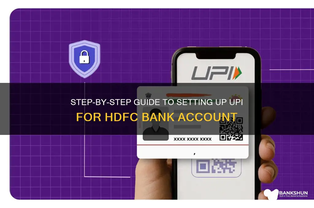 how to set upi for hdfc bank