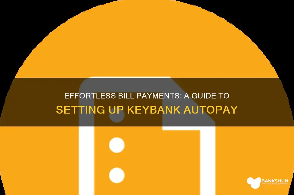 how to setup autopay with key bank