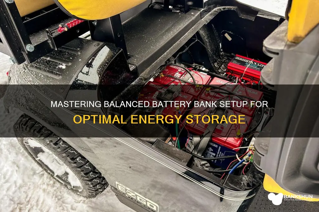 how to setup up balanced battery bank