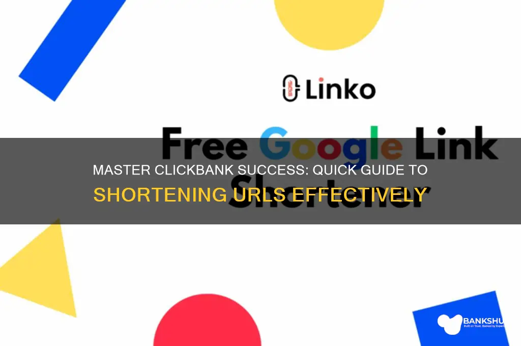 how to shorten url for click banks