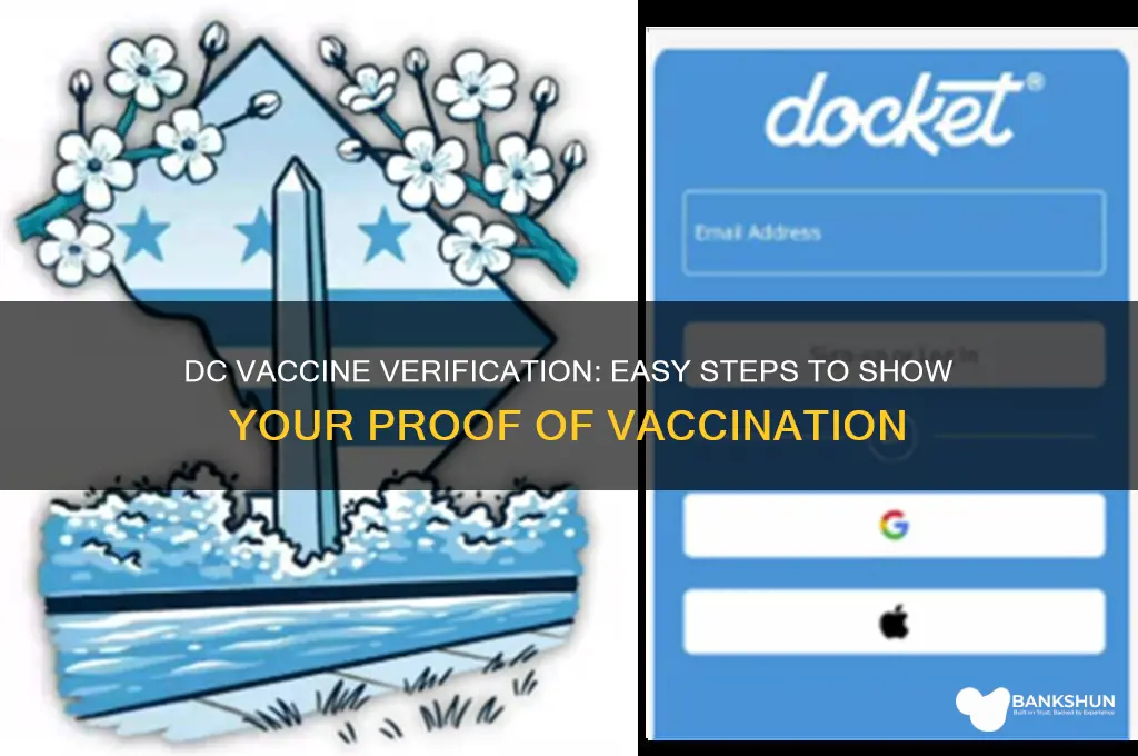 how to show proof of vaccination dc