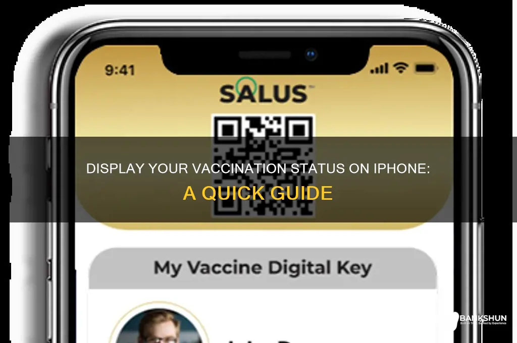 how to show vaccination status on iphone