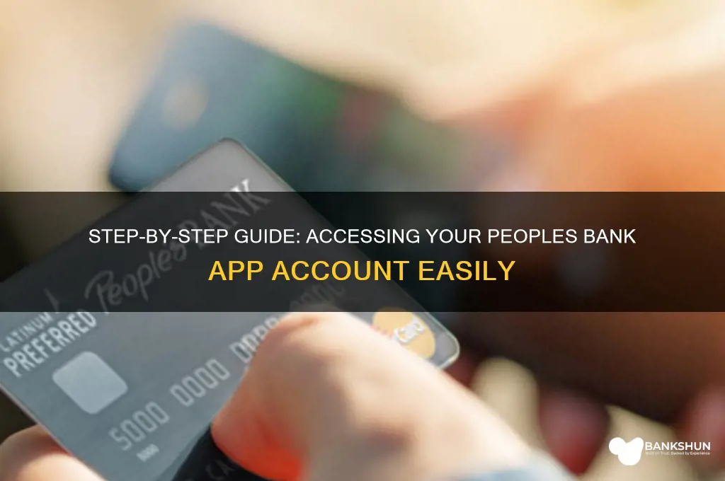 how to sign into peoples bank app