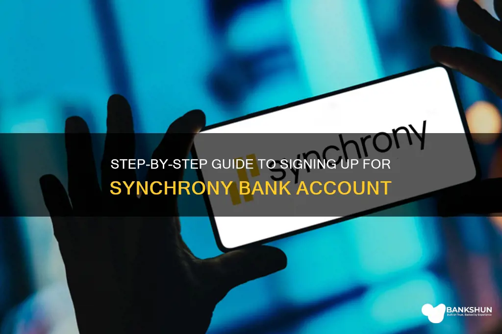 how to sign up fo syncrony bank