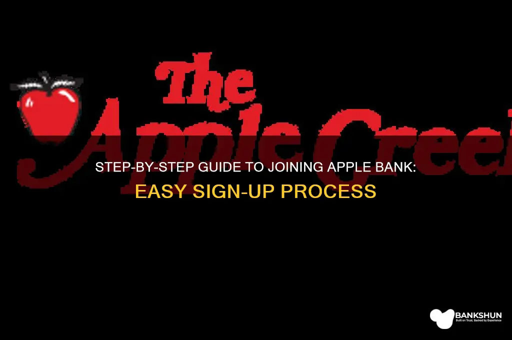 how to sign up for apple bank