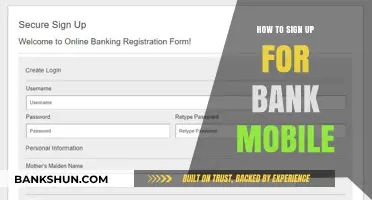 Bank Mobile: Signing Up for an Account
