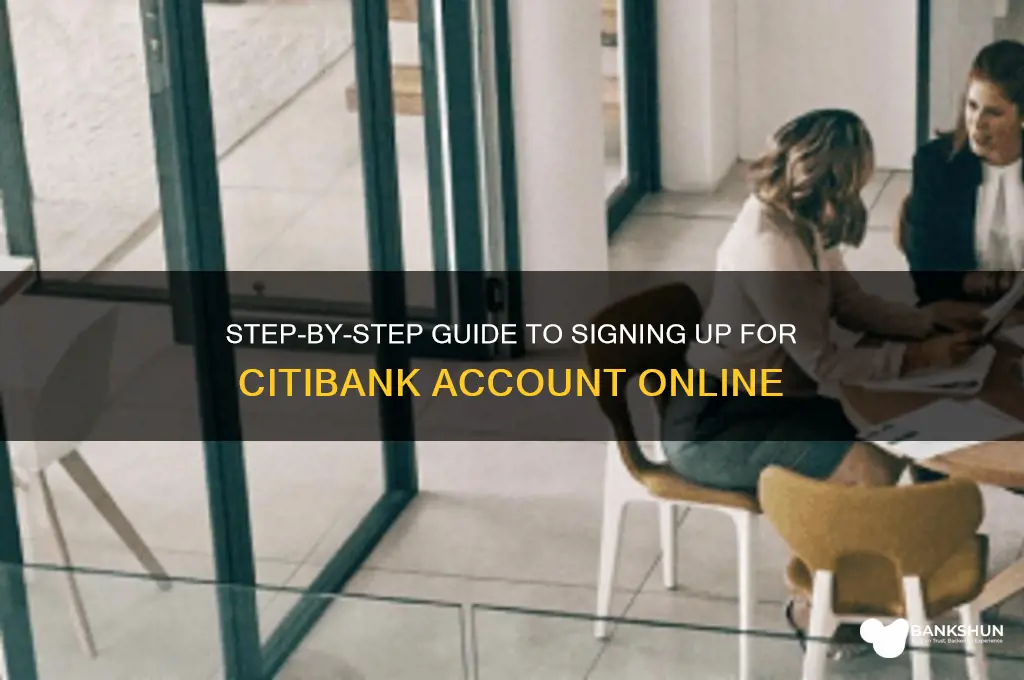 how to sign up for citi bank