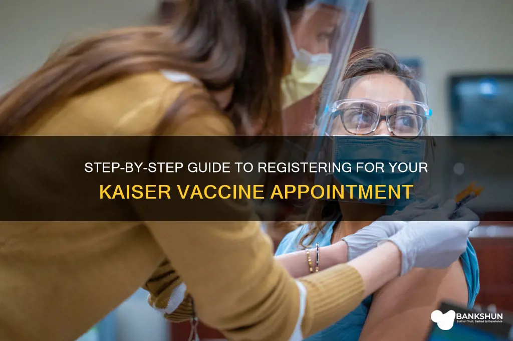 how to sign up for kaiser vaccine