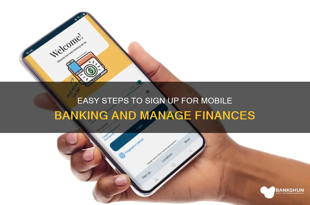 how to sign up for mobile banking
