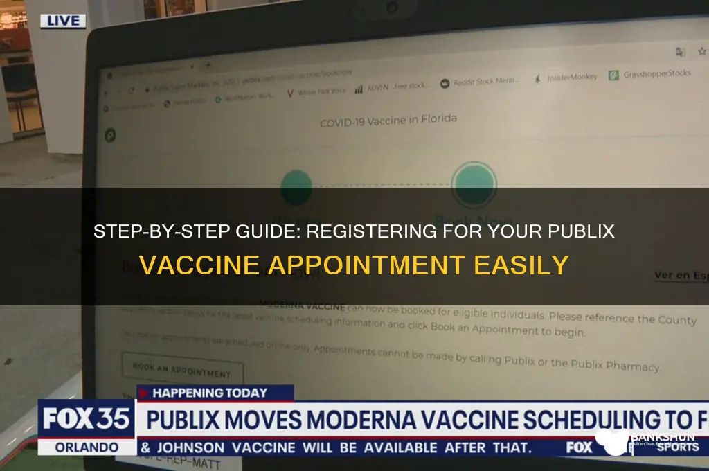 how to sign up for publix vaccine