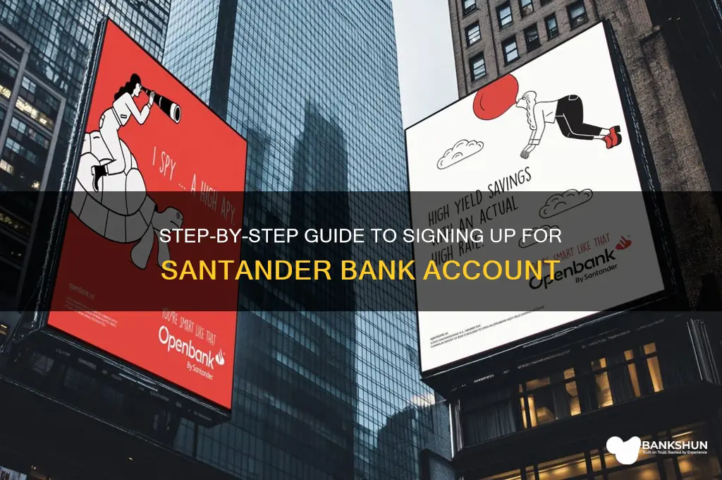 how to sign up for santander bank