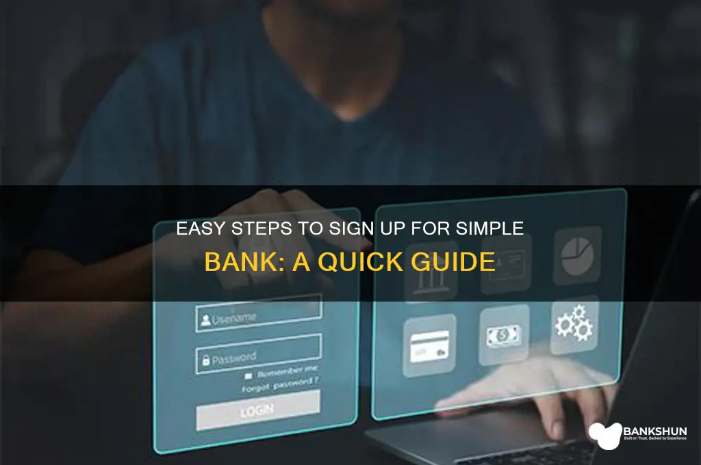how to sign up for simple bank