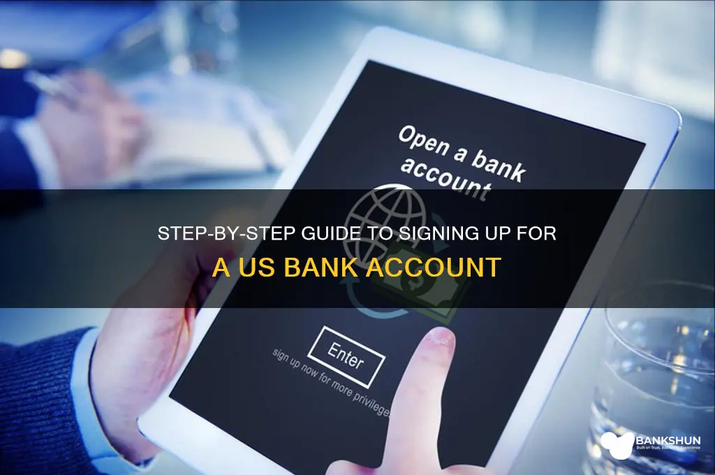 how to sign up for us bank