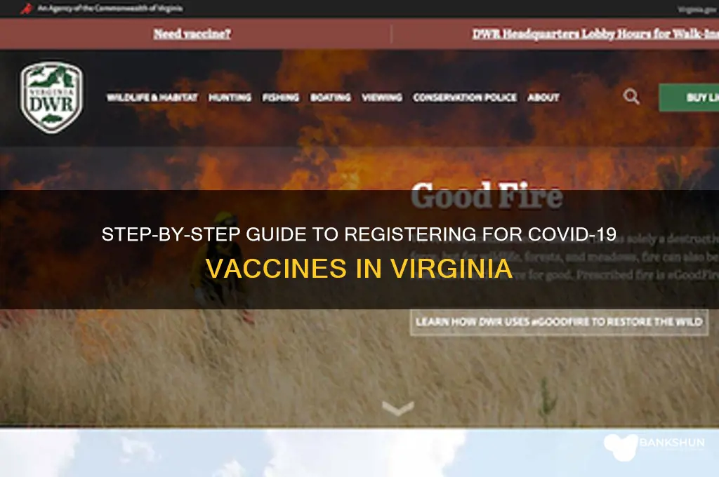 how to sign up for vaccine virginia