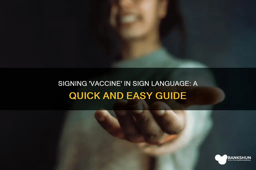 how to sign vaccine in sign language
