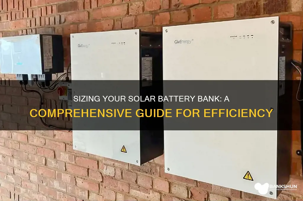 how to size a solar battery bank