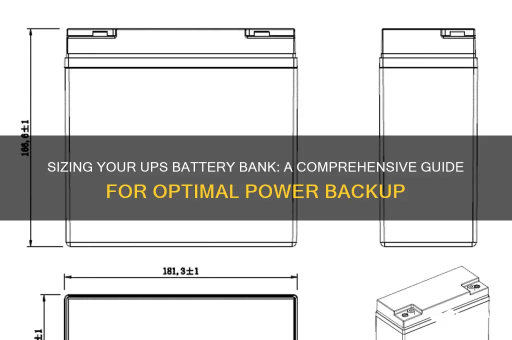 how to size a ups battery bank
