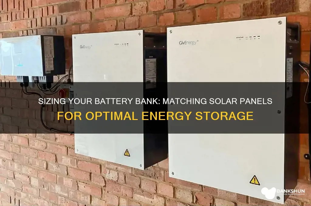 how to size battery bank to panels