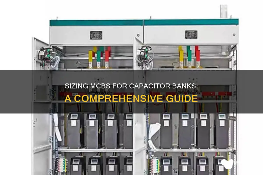 how to size mcb for capacitor bank