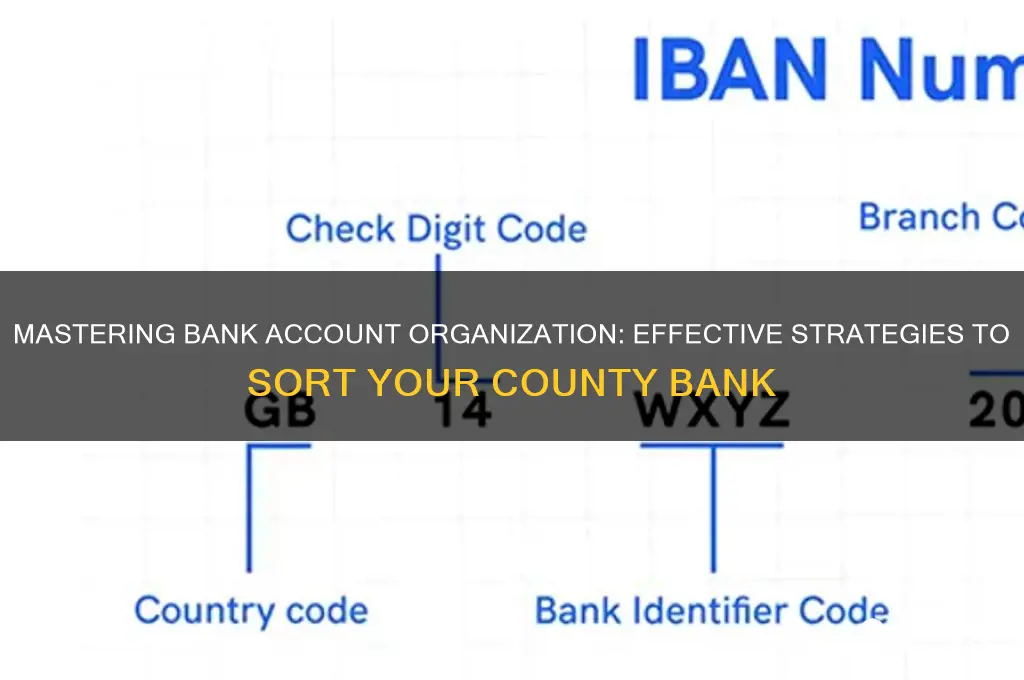 how to sort coun for the bank