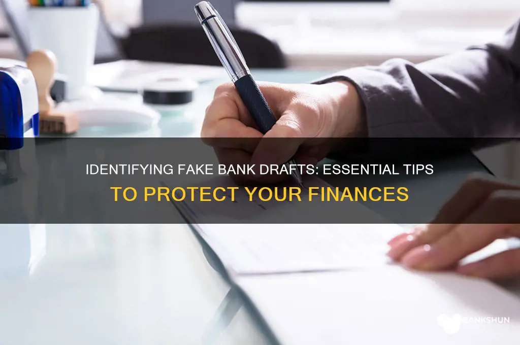 how to spot a fake bank draft