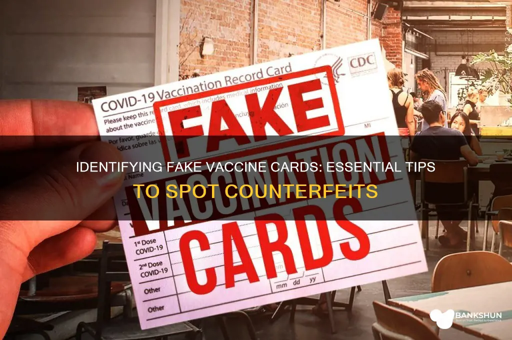 how to spot a fake vaccine cars
