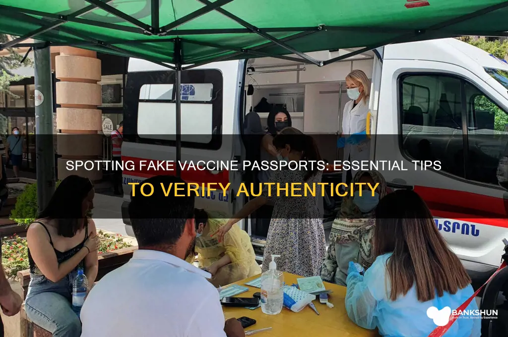 how to spot a fake vaccine passport