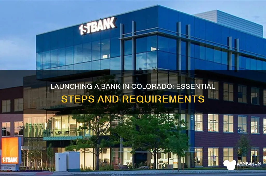 how to start a bank in colorado