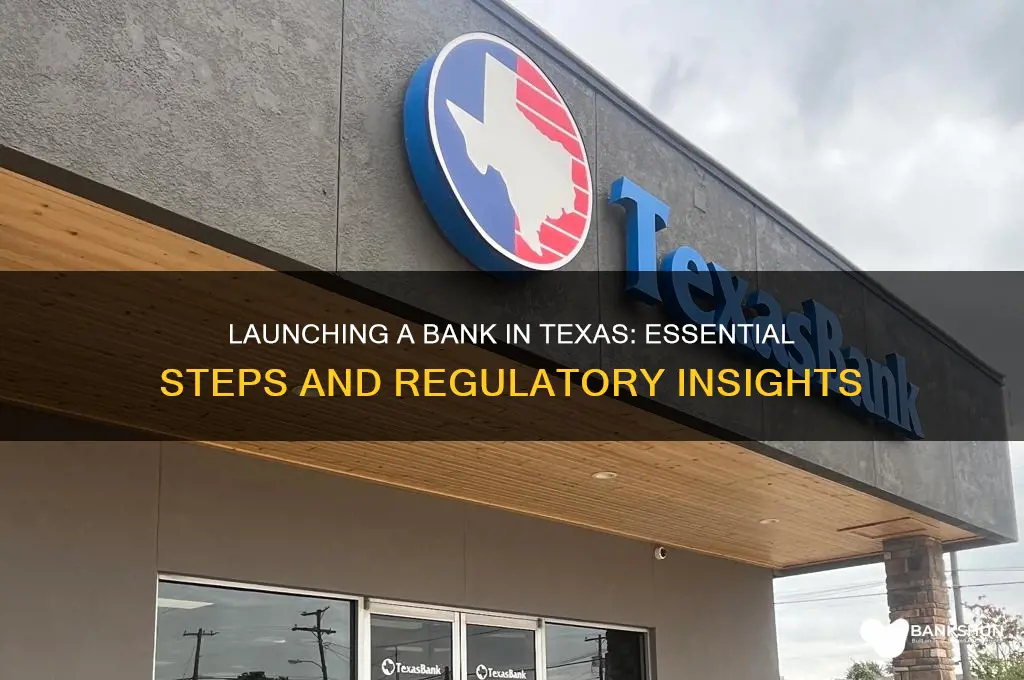 how to start a bank in texas