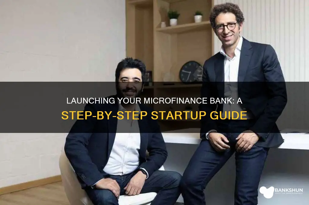 how to start a small microfinance bank