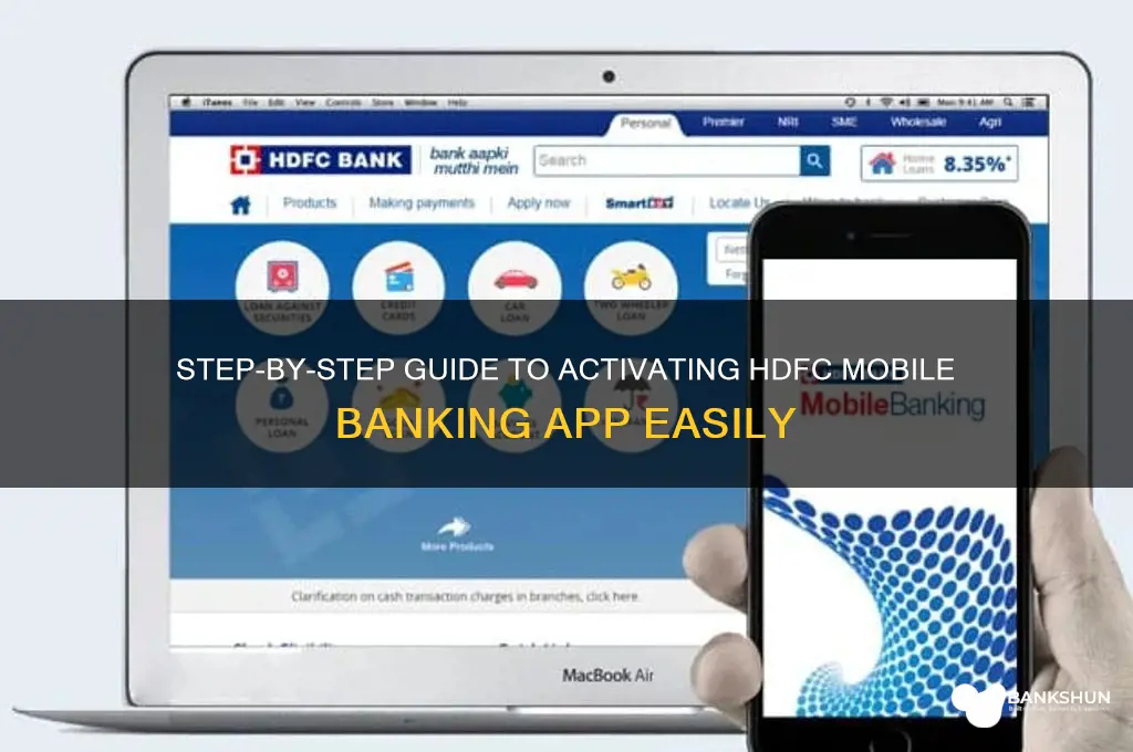 how to start hdfc mobile banking app