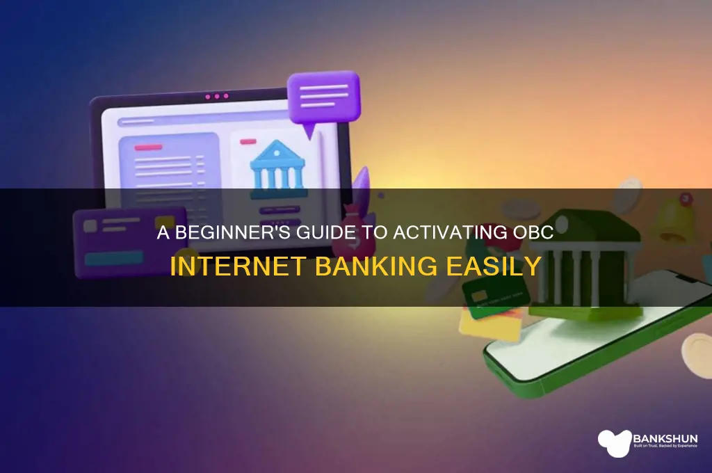 how to start internet banking in obc