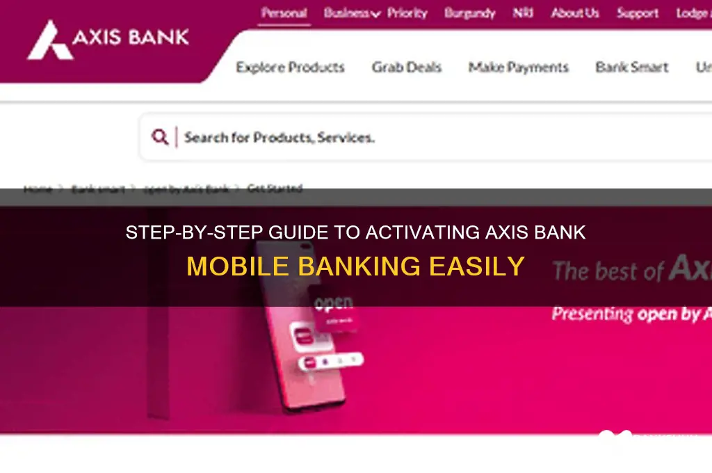 how to start mobile banking in axis
