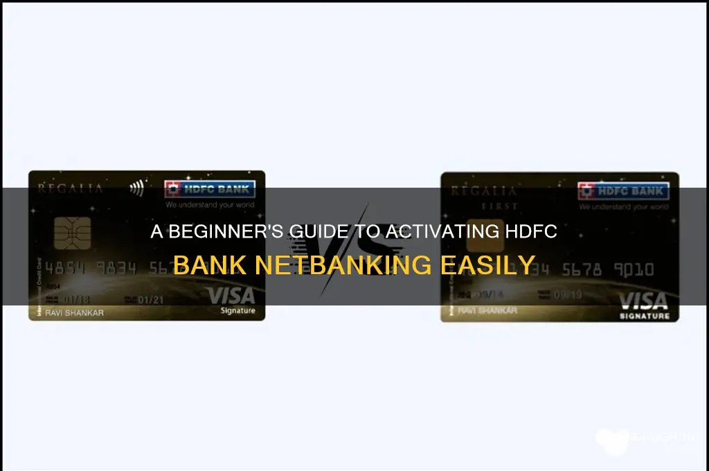 how to start netbanking in hdfc bank