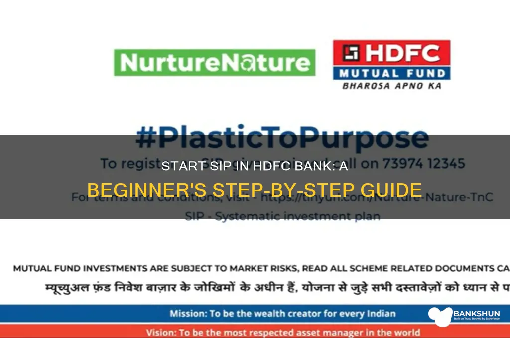 how to start sip in hdfc bank
