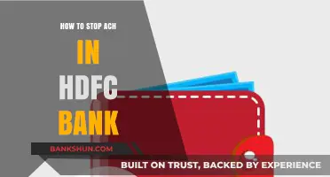 Stop ACH Transactions in HDFC Bank: A Quick Guide