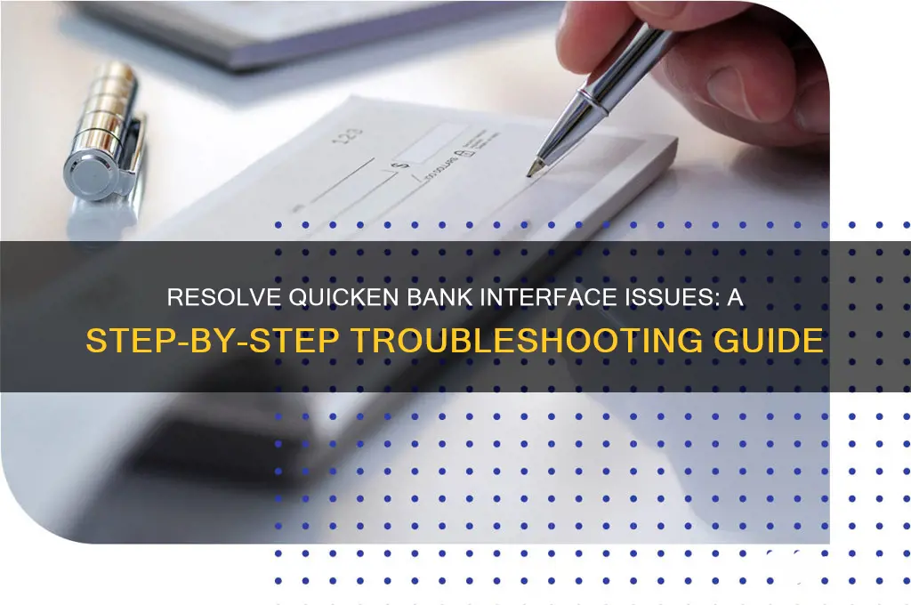 how to stop bank interface in quicken