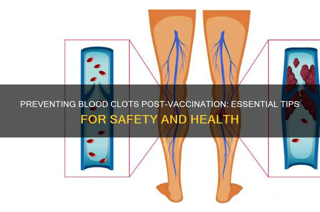 how to stop blood clots after vaccine