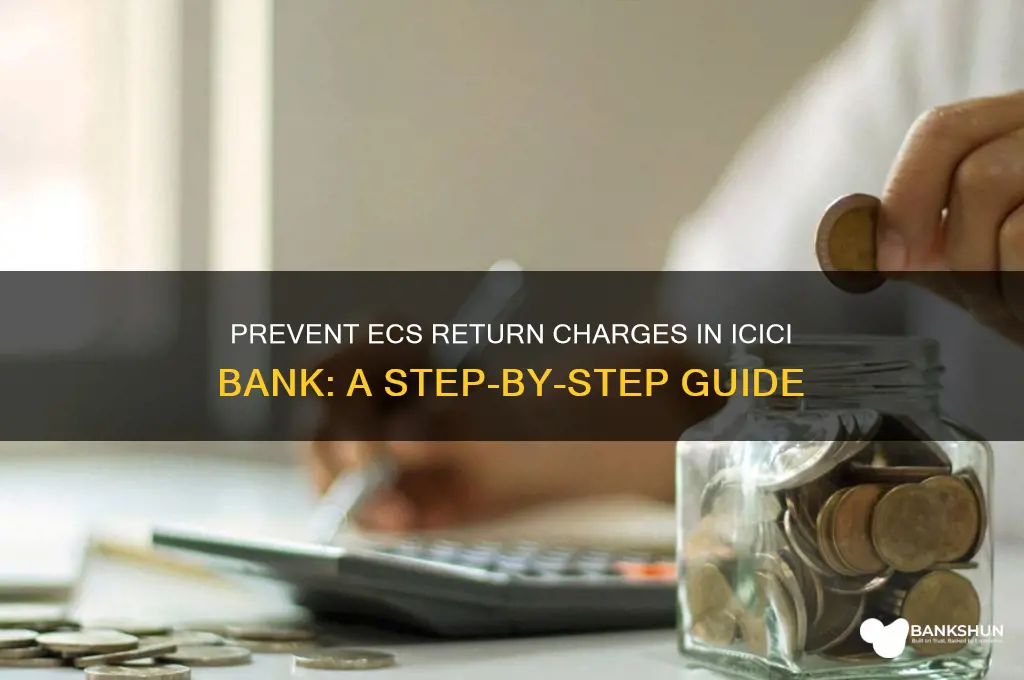 how to stop ecsrtnchg in icici bank