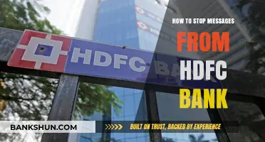 Stop HDFC Bank Messages: A Quick Guide to Unsubscribe